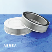 This is Air purification called 'Aero Shield'. This is white and round modern design.