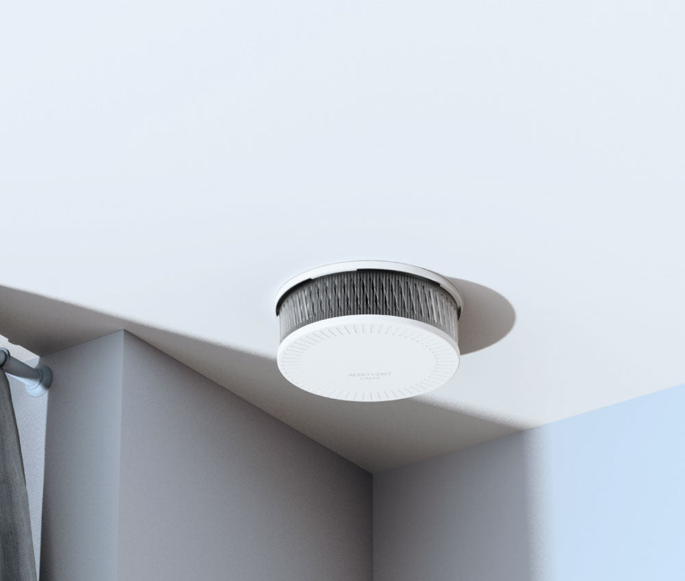 This is air purification called 'Aero Vent' for home. This product has function of Ventilation and Purification. It doesn't need to use electricity. You can just put on the celling.
